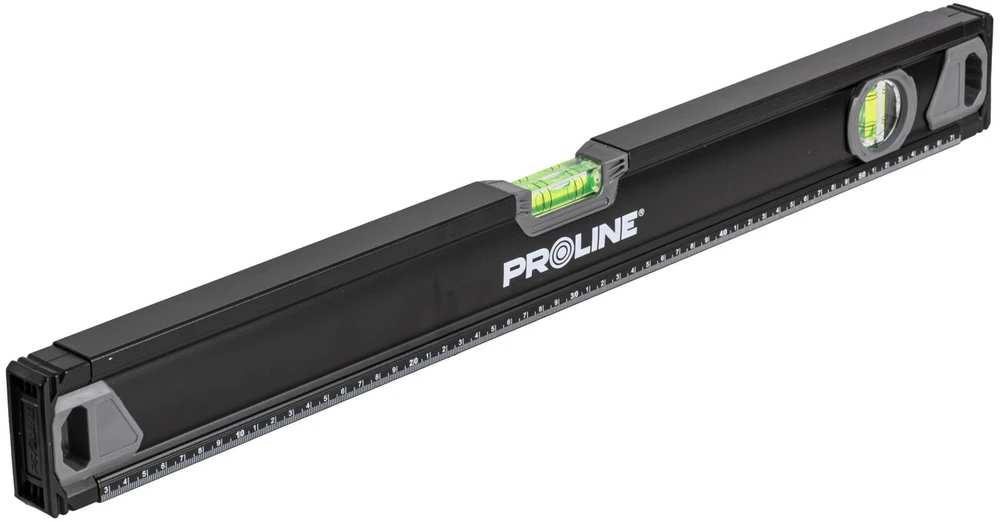 Poziomnica, Aukščiausios kokybės spiritinis gulsčiukas 2 lb frezai, 0,5 mm / 1 m, magnet. 2 %, 60 cm, proline