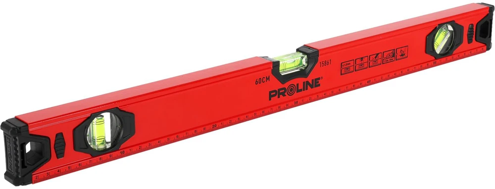 Poziomnica, Standartinis gulsčiukas, 3 lb, freza, 1 mm/1 m, 100 cm, proline