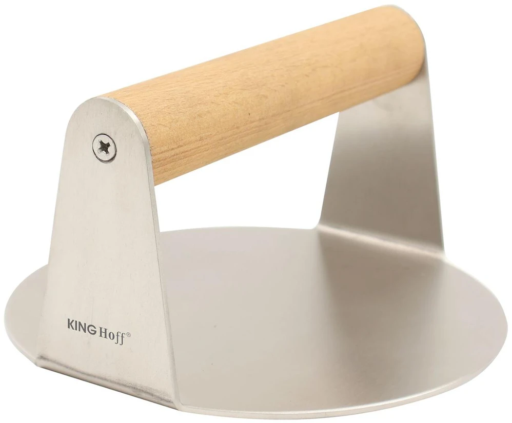Praska Kinghoff Kh-1878 nerūdijančio plieno mėsainių presas, skersmuo 14cm