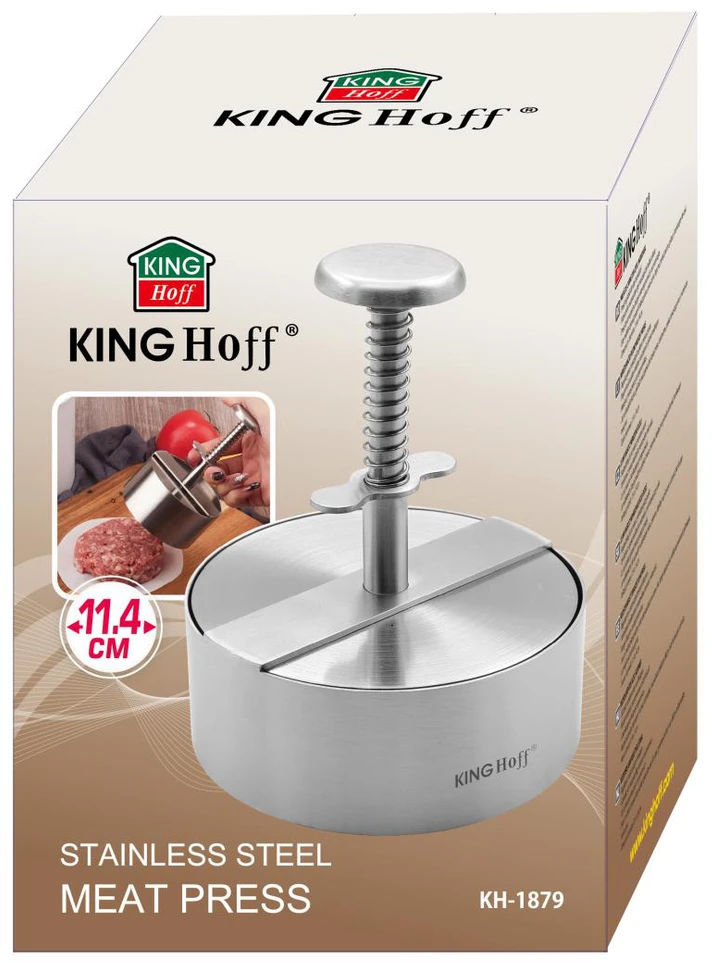 King Hoff REGULIUOJAMAS MĖSOS PRESSAS BUGERIAMS KINGHOFF KH-1879
