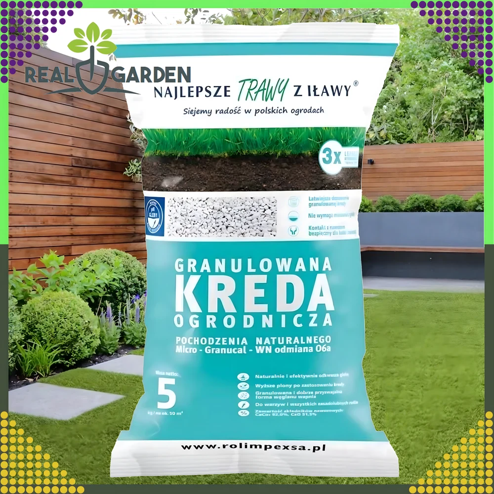 Premium Aukščiausios kokybės granuliuota sodo kreida dirvožemio rūgštingumui mažinti, 5kg augalams