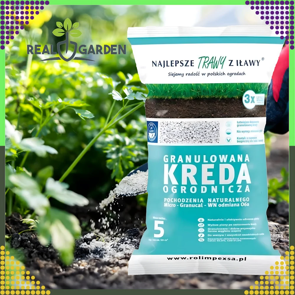 Premium Aukščiausios kokybės granuliuota sodo kreida dirvožemio rūgštingumui mažinti, 5kg augalams