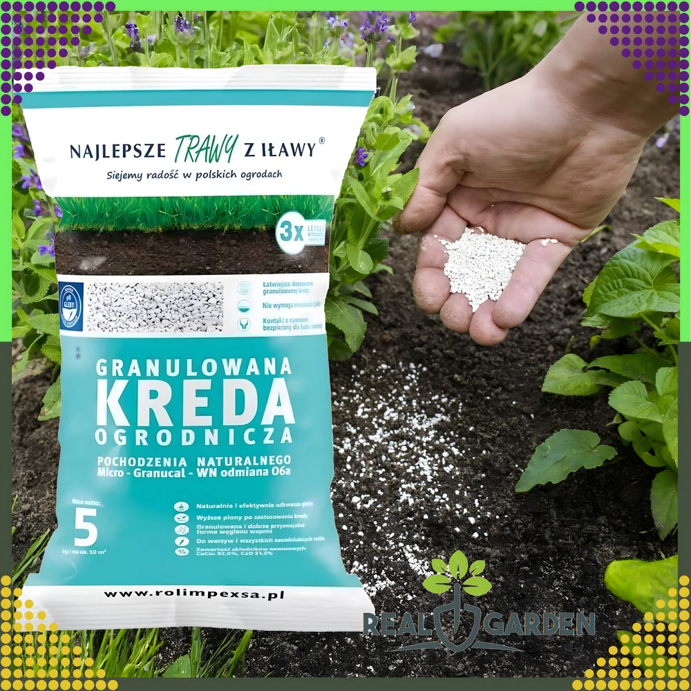 Premium Aukščiausios kokybės granuliuota sodo kreida dirvožemio rūgštingumui mažinti, 5kg augalams