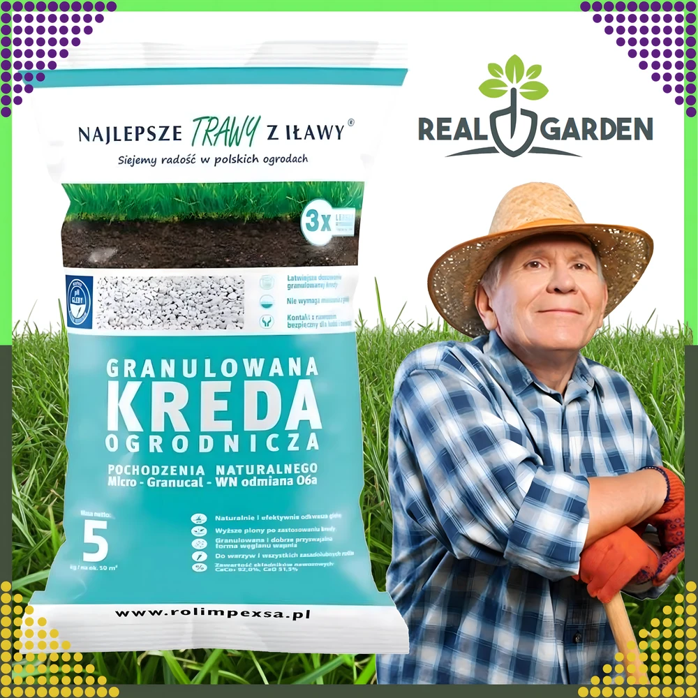 Premium Aukščiausios kokybės granuliuota sodo kreida dirvožemio rūgštingumui mažinti, 5kg augalams