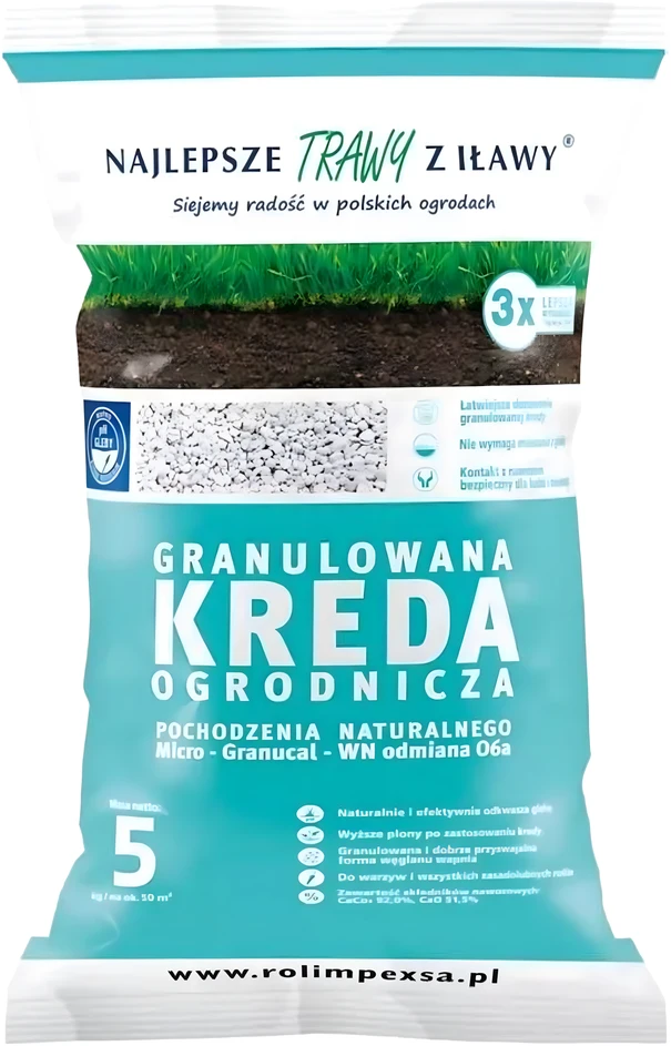 Premium Aukščiausios kokybės granuliuota sodo kreida dirvožemio rūgštingumui mažinti, 5kg augalams