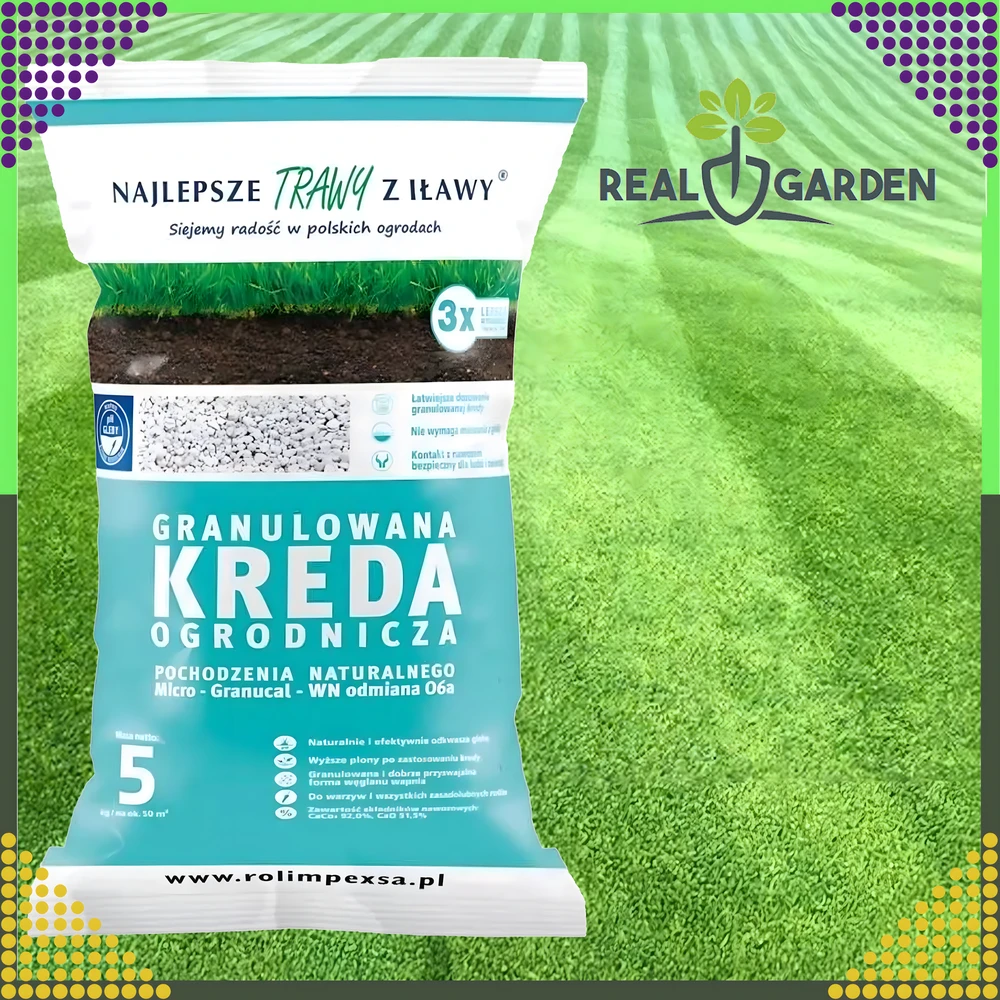 Premium Aukščiausios kokybės granuliuota sodo kreida dirvožemio rūgštingumui mažinti, 5kg augalams