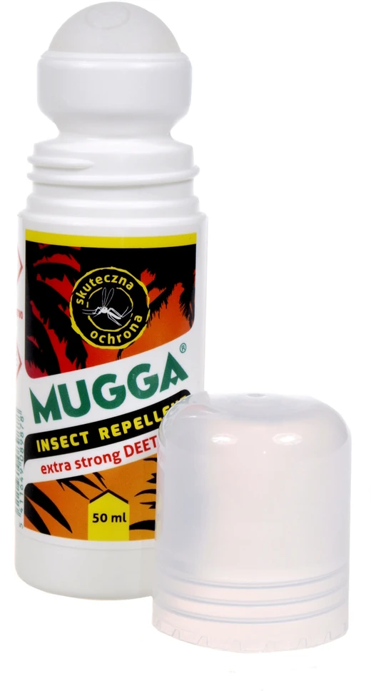 Preparat „Mugga“ rutulinis valiklis su 50 % apsauga nuo vabzdžių, 50 ml