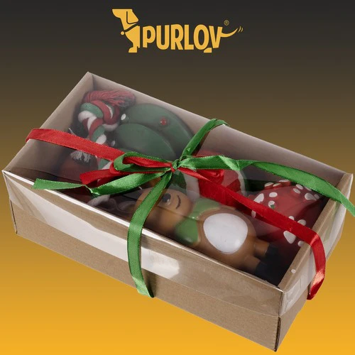 Kalėdinė dovana šuniui - žaislai Purlov 22637