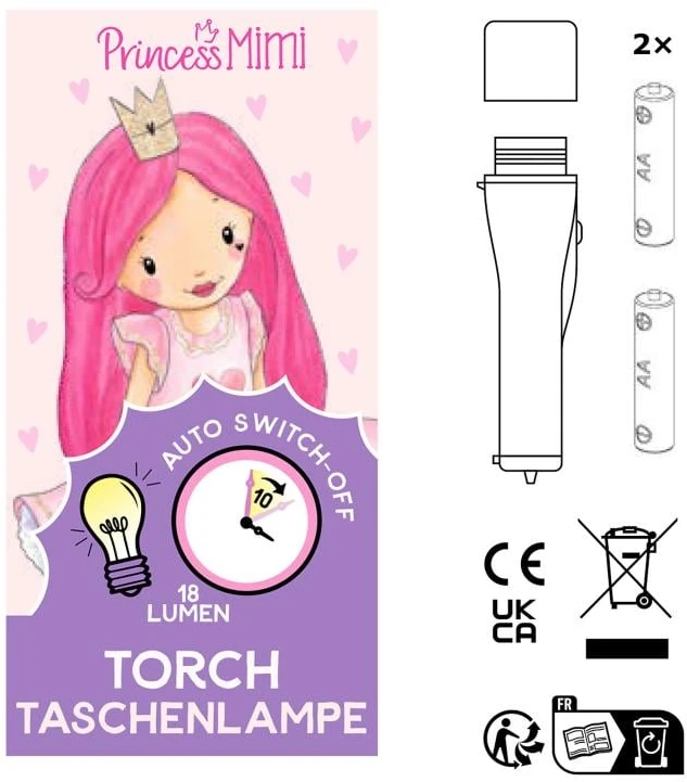 „Princess Mimi“ žibintuvėlis su automatinio išsijungimo funkcija – (412059)