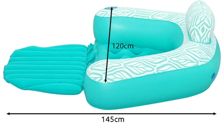 Bestway pripučiama vandens kėdė Deluxe Comfort Plush 1,45x1,20m 43719