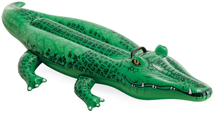Pripučiamas plaustas Krokodilas, Intex, 168 x 86 cm