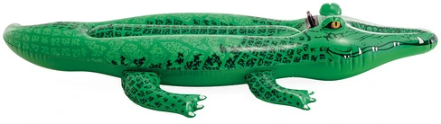 Pripučiamas plaustas Krokodilas, Intex, 168 x 86 cm