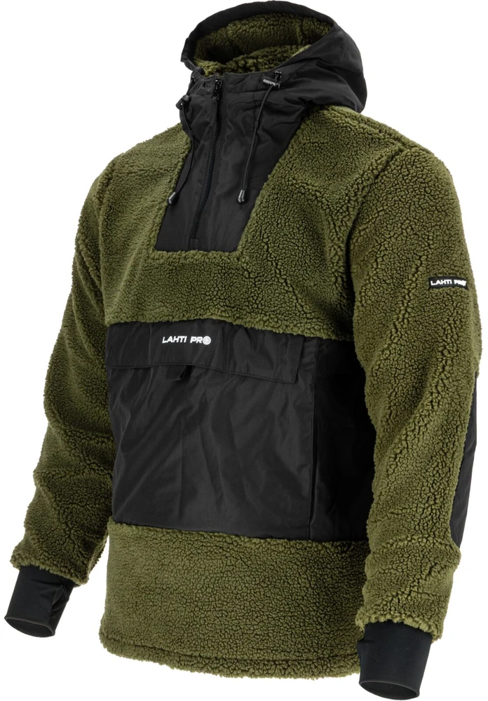 Lahti Pro Bluza sherpa hoodie žalia, "2xl", ce, lahti