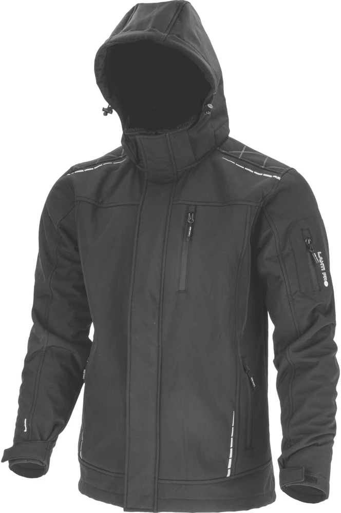 Lahti Pro Striukė softshell su kapt. ocieplana juoda, "s", ce, lahti