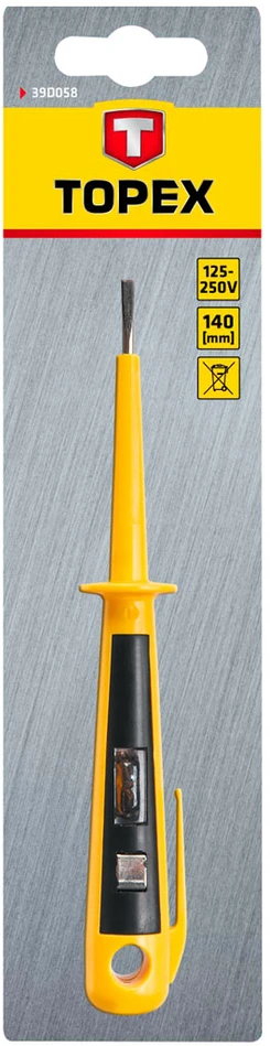 PRÓBNIK 125-250V 140mm WKRĘTAK TOPEX 39D058