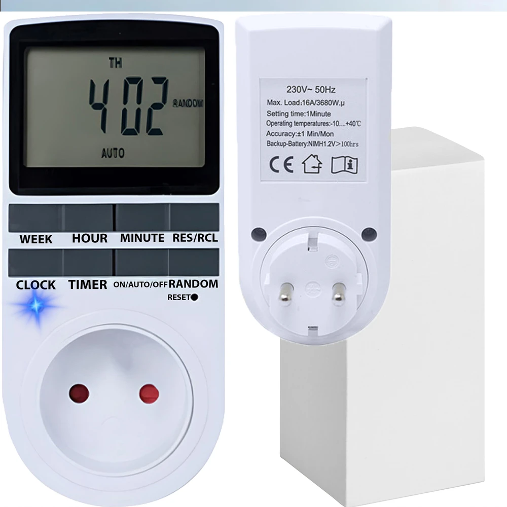 Retoo Programator Laikmačio jungiklis, įjungimas/išjungimas, LCD laikmatis -e245