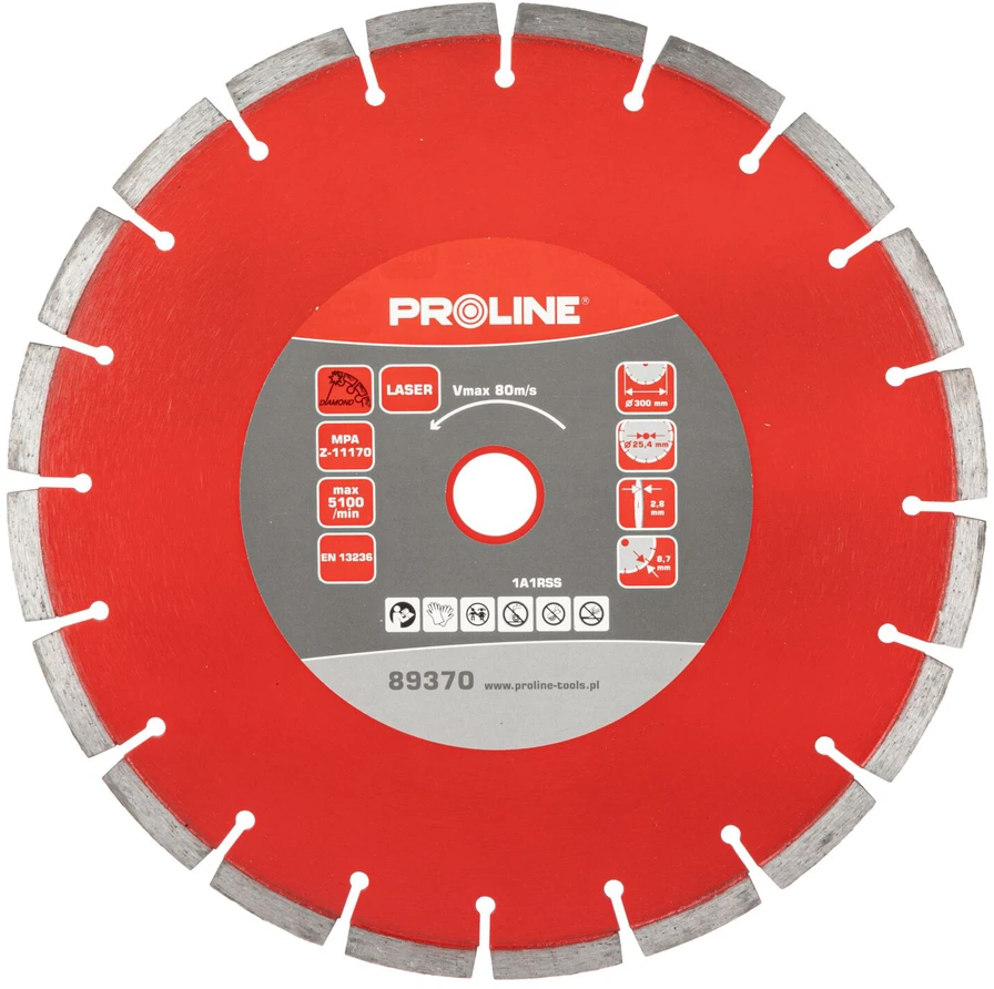 Proline Lazerinis deimantinis diskas (betoninis) 300 * 2,8 * 8,7 * 25,4 prolinas
