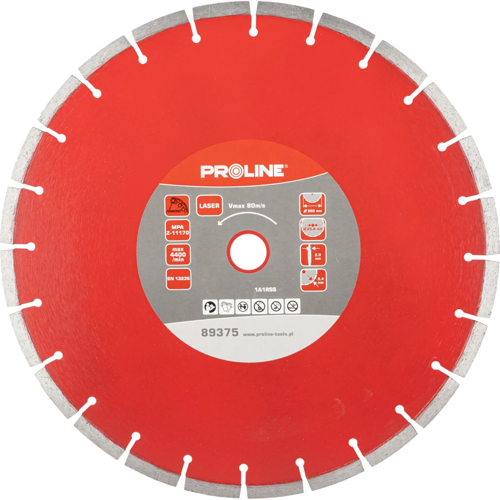 Proline Lazerinis deimantinis diskas (betoninis) 350 * 2,9 * 8,4 * 25,4 prolinas
