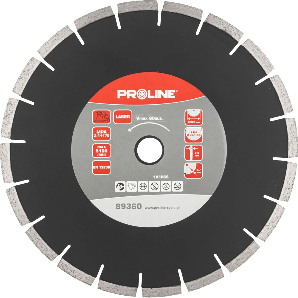 Proline Lazerinis deimantinis diskas (granitas) 300 * 2,8 * 8,7 * 25,4 prolinas