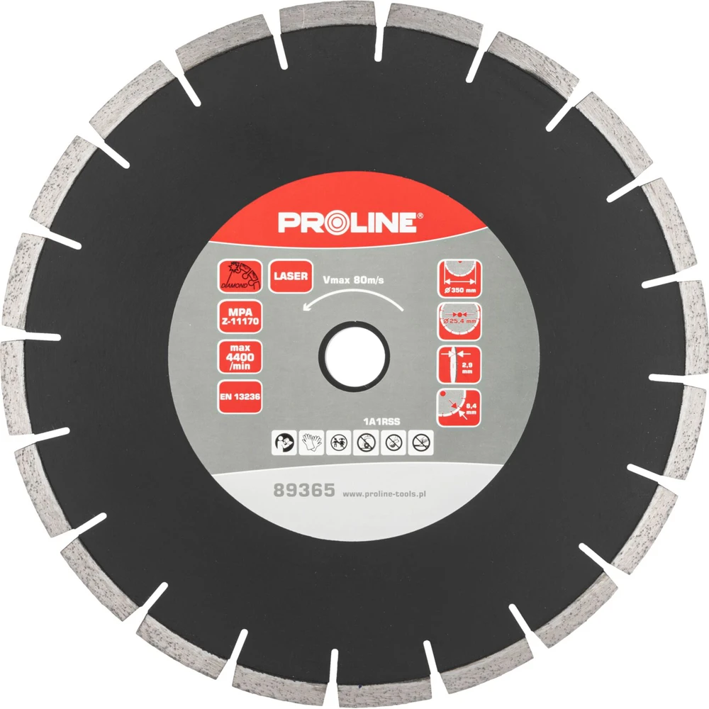 Proline Lazerinis deimantinis diskas (granitas) 350 * 2,9 * 8,4 * 25,4 prolinas