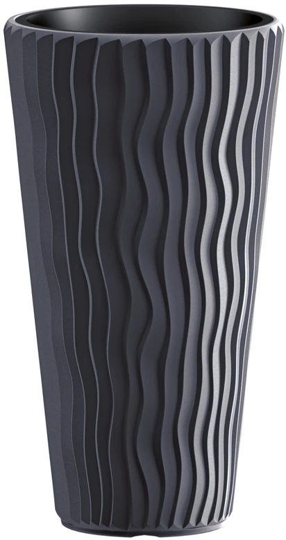Plastikinis vazonas Prosperplast Sandy Slim, Ø39 cm