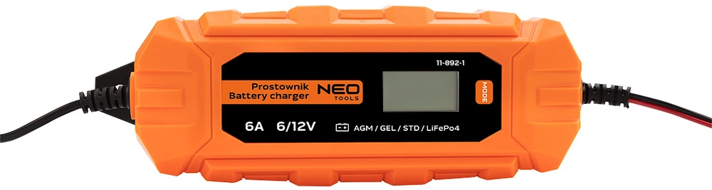 Įkroviklis Neo 11-892-1; 6/12 V; 2/6 A