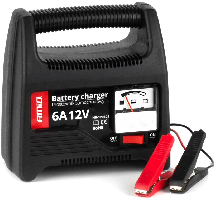 Amio Automobilio akumuliatoriaus įkroviklis 6A, 12V SBC-6A