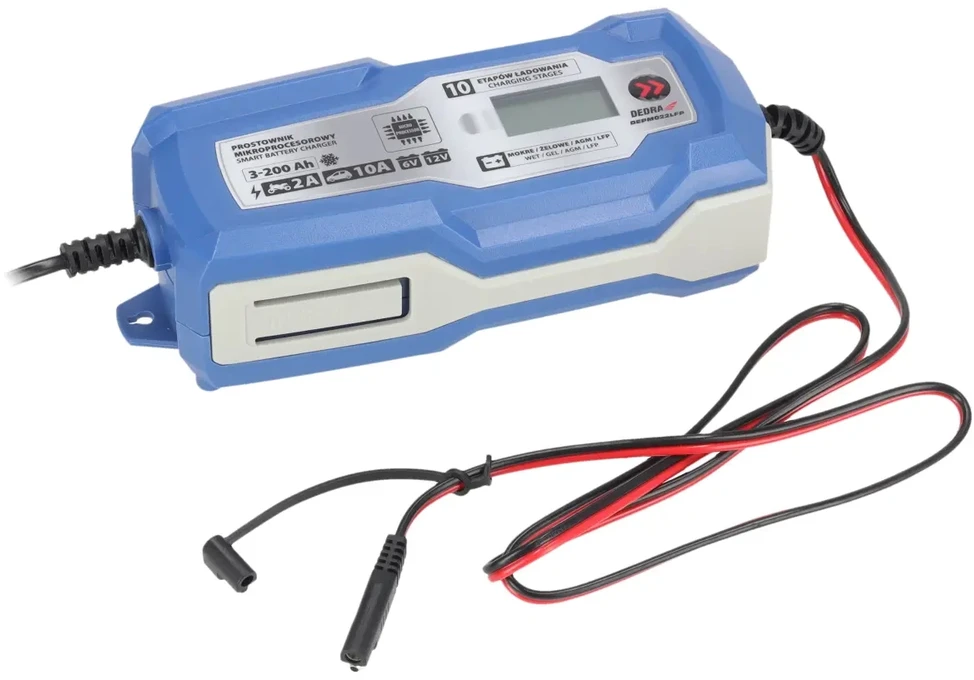 Dedra Mikroprocesorinis lygintuvas 10A6V12V 3200AhLCD LFP