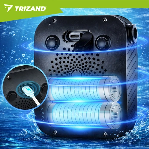 „Trizand“ 8000 mAh baterijos maitinamas kelioninis dušas