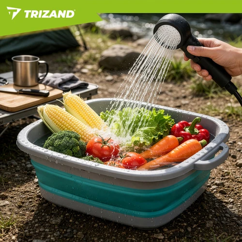 „Trizand“ 8000 mAh baterijos maitinamas kelioninis dušas