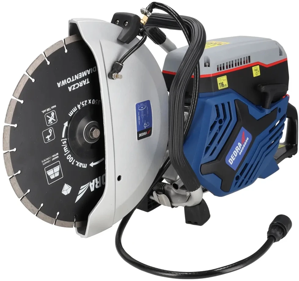 Dedra Przecinarka Benzininis betono ir plieno pjaustytuvas 3,5 kW 350/25,4 mm