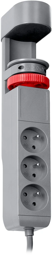 Orno Przedłużacz 3 krypčių stalo prailgintuvas 2P+Z, 1,5M H05VV-F 3x1,5mm², 2xUSB+1 C tipo