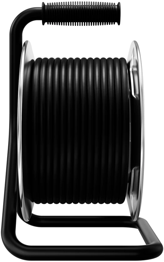 Būgninis ilgintuvas hand heavy; 4x2p+su; ip44; 16a; h05rr-f; 3x2,5; 25m; juoda