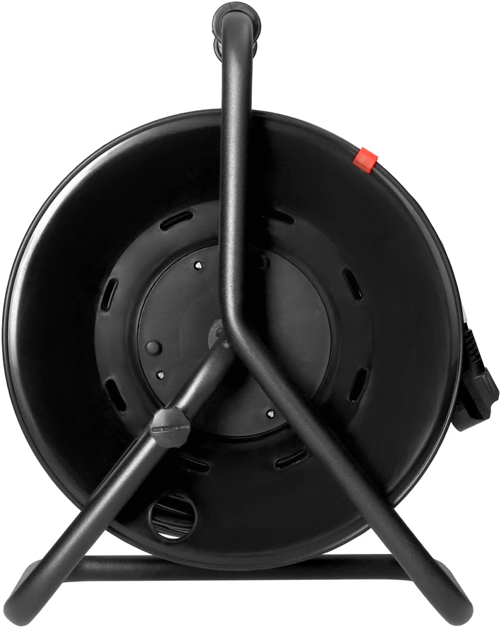 Orno Przedłużacz Ilgintuvo ritė, 4 lizdai 2P+Z Schuko, PVC kabelis H05VV-F 3x1,5mm2, ilgis - 50m, FIKSUOTI LIZDAI, terminė relė, srovės kelio sklendės
