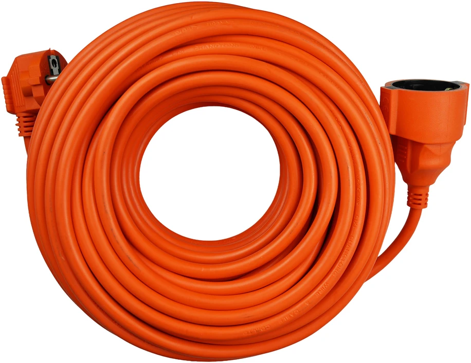 Prailgintuvas su vienu schuko lizdu; IP20; 16A; H05VV-F; 3×1,5; 25 m; oranžinė; Hand Home