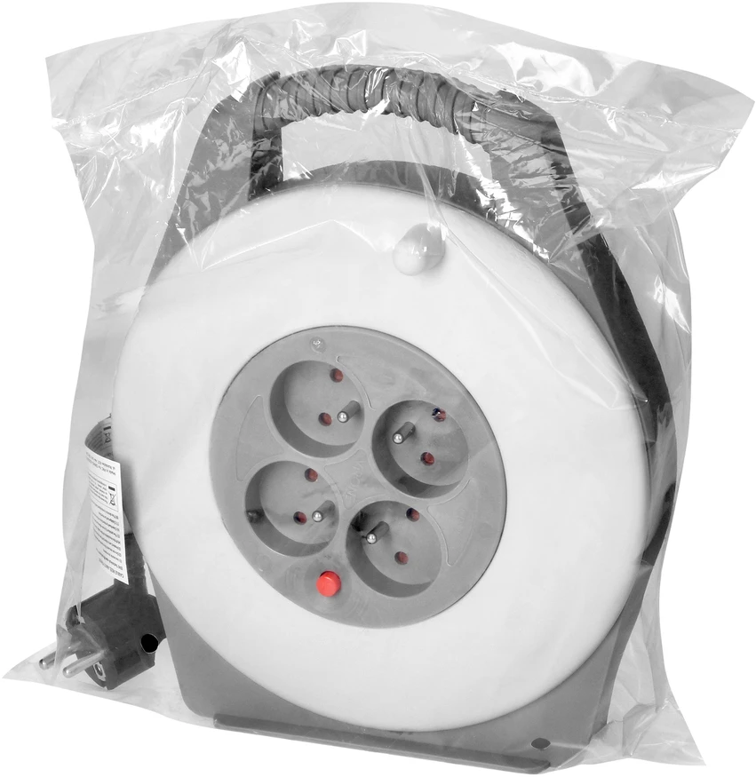Orno Przedłużacz Kabelio ritė, 4 lizdai 2P+Z, PVC kabelis H05VV-F 3x1mm2, ilgis 10m