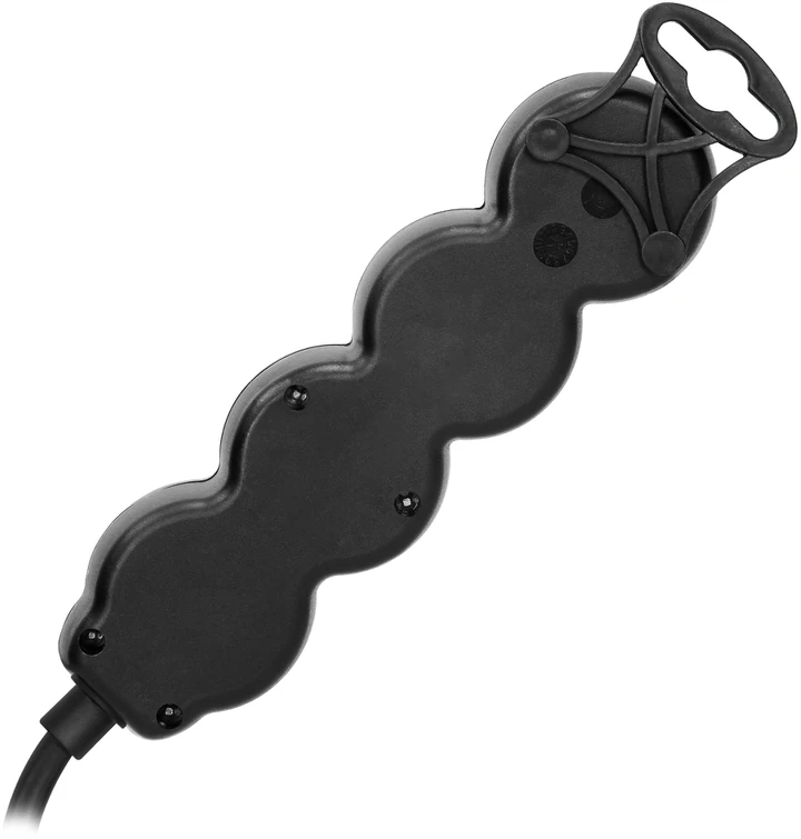 Orno Przedłużacz Prailgintuvas 3x2P+Z, ĮJUNGTA/IŠJUNGTA, 1,4m, 3x1mm², juodas