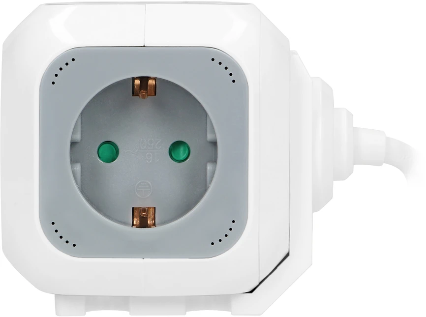 Orno Przedłużacz Prailgintuvas 4x2P+Z (Schuko), USB įkroviklis A+C, greitas įkrovimas, 1.4m H05VV-F 3x1.5mm?, pilkas