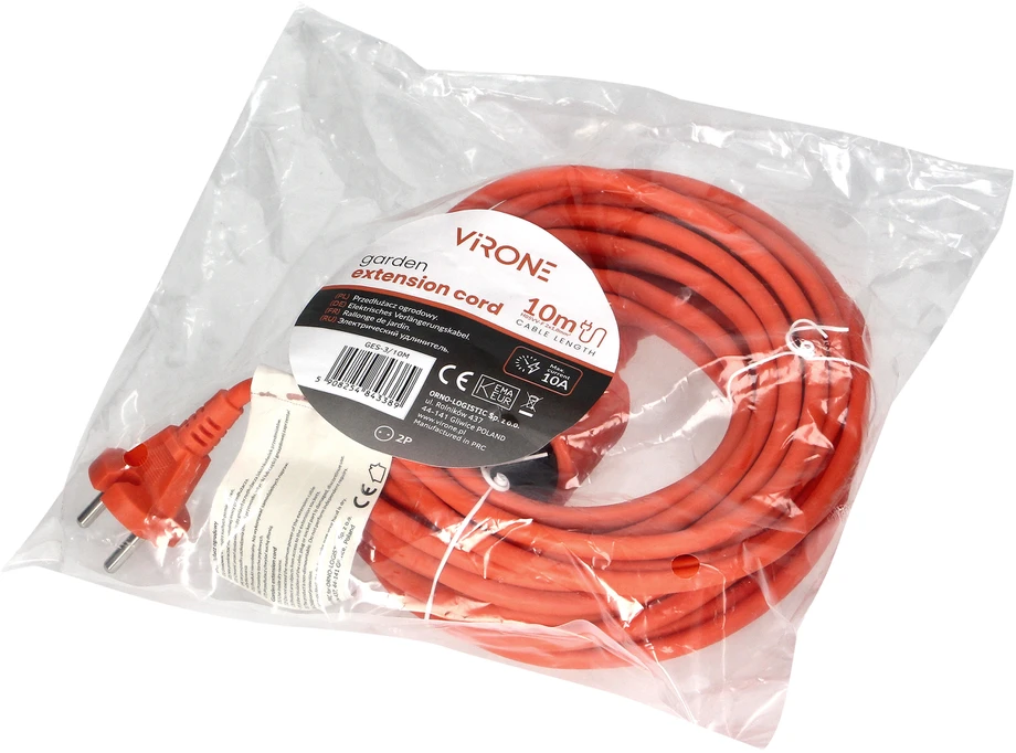 Orno Przedłużacz PVC prailgintuvas IP20 10m 1x2P, H03VV-F 2x1mm?