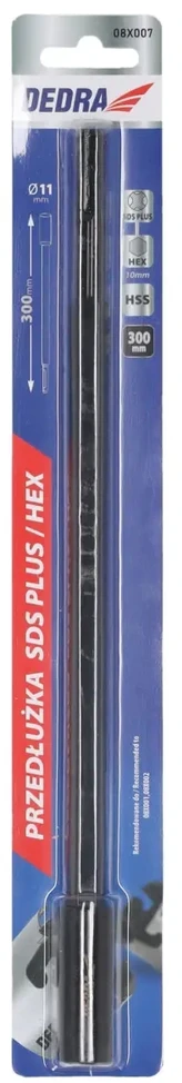 Dedra SDS PLUS HEX prailgintuvas ilgis 300mm