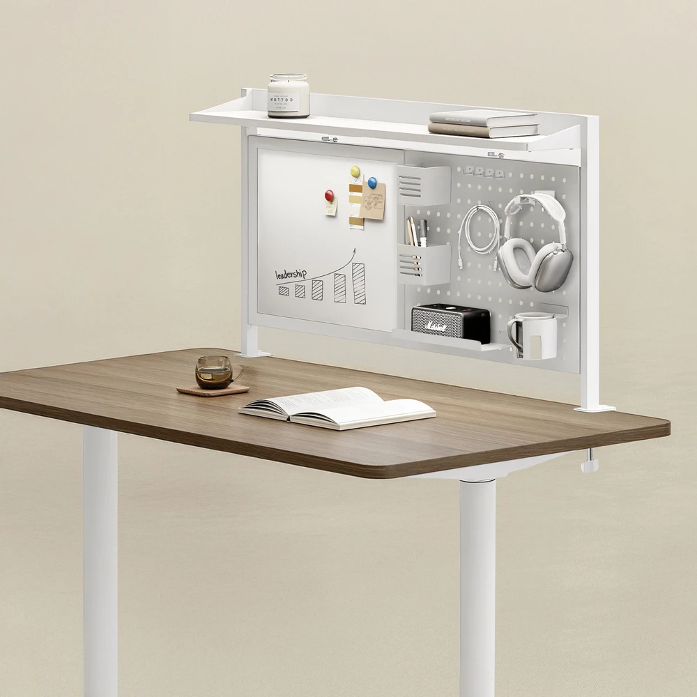 Ergo Office stalo pertvara / organizatorius, maksimali apkrova 10 kg, baltas lenta, plotis 1116 mm, baltas, ER-301 W