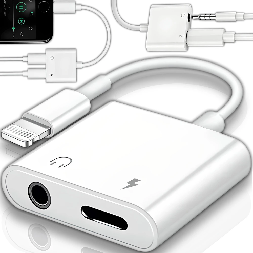 Przejściówka „Lightning“ lizdo adapteris „iPhone 7 8“ x adapteris -e405
