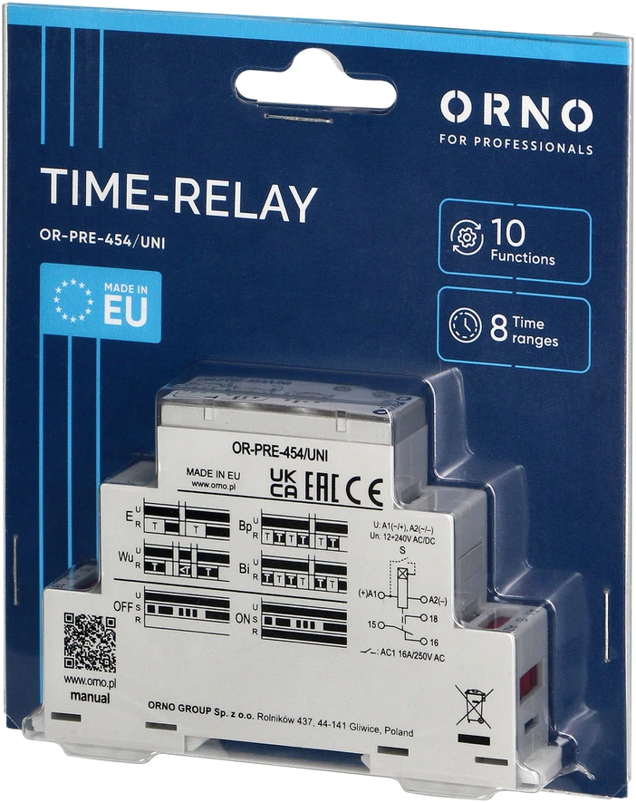 LAIKO RELĖS MODULIS OR-PRE-454/UNI ORNO