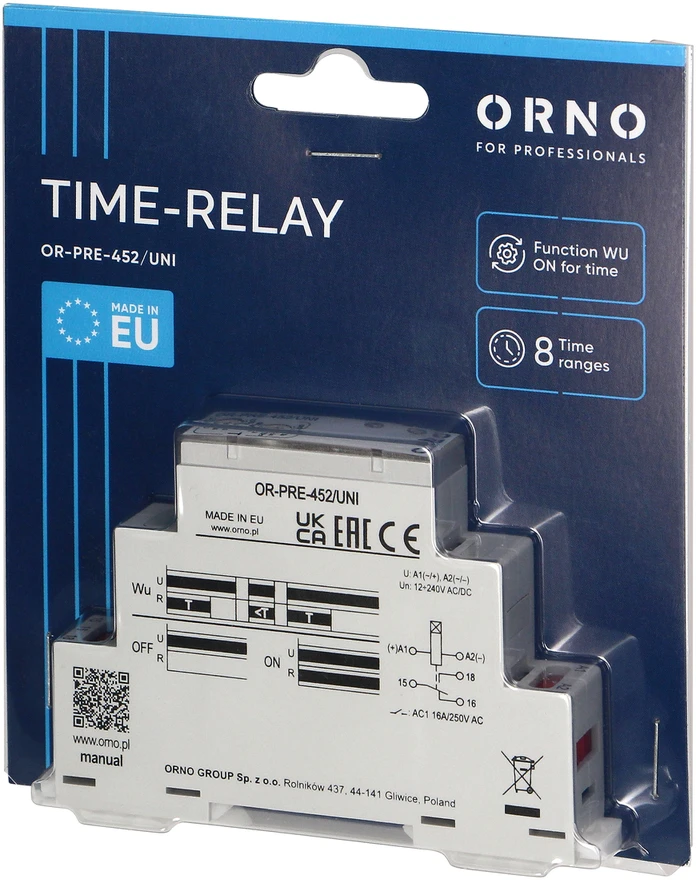 LAIKO RELĖS MODULIS OR-PRE-452/UNI ORNO