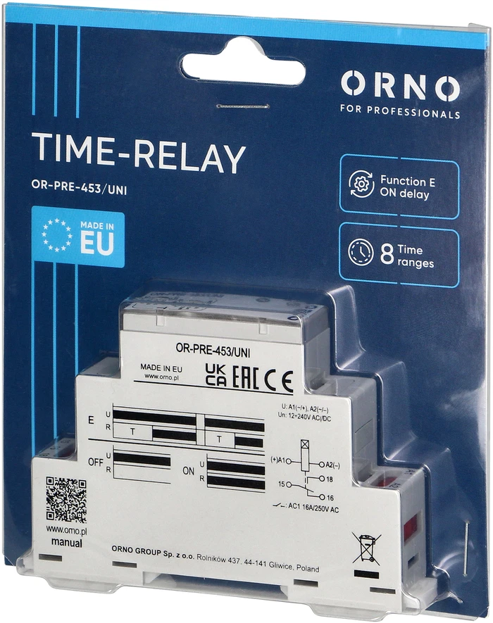 LAIKO RELĖS MODULIS OR-PRE-453/UNI ORNO