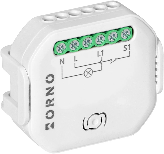 Orno Przekażnik „Tuya Smart Wi-Fi+BLE“ 1 kanalo sieninė relė