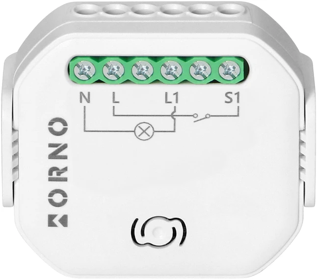 Orno Przekażnik „Tuya Smart Wi-Fi+BLE“ 1 kanalo sieninė relė