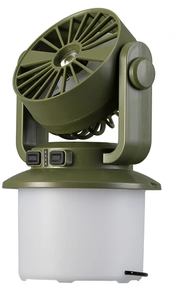 Przenośna Nešiojama stovyklavimo lempa su ventiliatoriumi „TRACER LightBreeze“