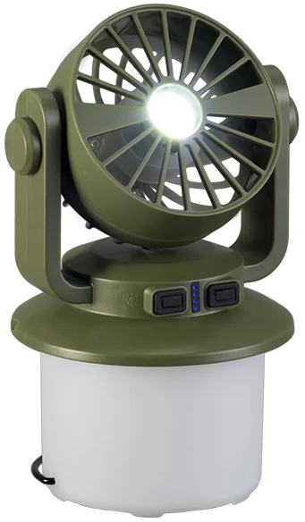 Przenośna Nešiojama stovyklavimo lempa su ventiliatoriumi „TRACER LightBreeze“