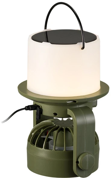 Przenośna Nešiojama stovyklavimo lempa su ventiliatoriumi „TRACER LightBreeze“